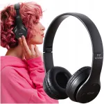 Juhtmevabad k&otilde;rvaklapid mikrofoniga, MP3, FM raadio ja SD-kaardi toetusega, mustad