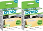 Etiketid Dymo LW 11355, 19x51 mm, valged, 500 tk, 2 rulli