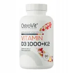 Toidulisand OstroVit D3-vitamiin 1000 IU + K2 MK-7, 90 tabletti