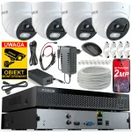 FORCE valvekomplekt 4x IP kaamera 2MPx Full HD videoregistraatoriga
