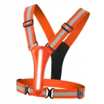 Laetav LED helkurvest, 3 režiimi, oranž