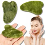 Jade kivist Gua Sha plaat ja n&auml;omassager
