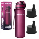 Veepudel filtriga Aquaphor City 0,5 l, burgundi punane, kahe s&uuml;sinikfiltriga