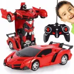 Puldiga juhitav RC auto valguste ja heliga, 2in1, LAMBO, punane