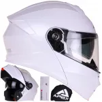 Jaw APEX MI100 motorrattakiiver, p&auml;rlmuttervalge, PINLOCK ja Blend klaasidega, ECE22.06