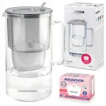 Aquaphor Glass Grey klaasist veefiltri kann Maxfor Mg magneesium filtriga