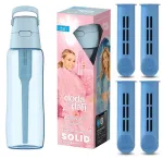 Joogipudel filtriga Dafi Solid 0,7 l sinine koos 4 filtriga