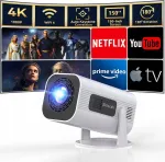 Projektor Polocsh P6 4K 150" 1080p FullHD WiFi6 BT5.2 kodukinosse