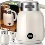 Juhtmeta retro stiilis roostevaba terase veekeetja, 1,5 l, 2200 W, liivakarva
