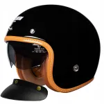 Avatud mootorratta kiiver Horn 629 M (57-58 cm), visooriga, ECE-06, sobib interkomile