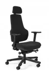 N9 kontoritool, must, ergonoomiline, reguleeritav, gobel&auml;&auml;nkangaga