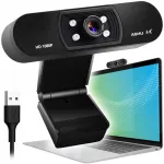 Veebikaamera ASHU H800 Full HD LED-i ja mikrofoni funktsioonidega