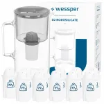 Wessper D2 klaasist veefilter 3 l 12 filtrikasseti jaoks