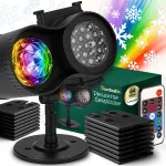 V&auml;lilaserprojektor CHRISTMAS PROJECTOR HD, 64 kujundit, kaugjuhtimispult