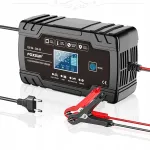 12V/24V 8A LCD-ekraaniga akulaadija taastamisfunktsiooniga