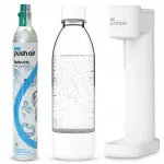 Sodintaja Dafi PushAir CO2 kasseti ja 0,7 l pudeliga, valge