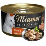 M&auml;rg kassitoit Miamor fillet tuunikala munadega ja vutiga 100g