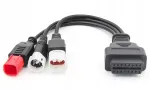 OBD2 adapterikaabel 3 pin 4 pin 6 pin Yamaha Honda jaoks