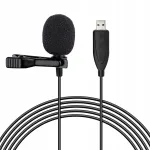 USB klambriga mikrofon arvutile, plug-and-play