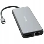 USB-C jagaja Verbatim: 2x HDMI, DisplayPort, Ethernet, 6x USB-A, 2x USB-C, 3,5 mm pistik