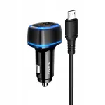 KAKU KSC-528 auto laadija, 2x USB, 2,8A, USB&ndash;Micro kaabliga