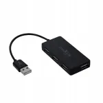 USB-jaotus Maxlife Home Office, 4 pesa, 0,15 m, must, 1,5 m kaabliga