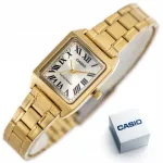 Naiste kell CASIO kuldne ristk&uuml;likukujuline retro-stiilis