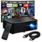 Projektor APEMAN LC650 Full HD 1080P LED HDMI USB 4K 300" kodukinosse