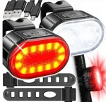 USB k&auml;itatav LED jalgratta esituli ja tagatuli