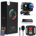 EIS 4K WiFi spordikaamera USB mikrofoniga, veekindel 40 m, lisakomplekt