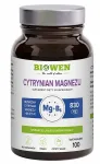 Toidulisand Biowen Magneesium Tsitraat 830 mg koos B6-vitamiiniga, 100 kapslit