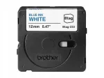 Iseliimuv lint Brother BTAG-233, 12 mm, sinine valgel