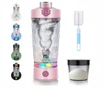SOARFLY 650ml elektriline segaja roosa Tritan BPA-vaba anum
