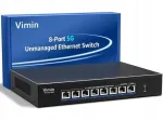 VIMIN RTL9303 v&otilde;rgul&uuml;liti, 8 porti, 5Gb/2.5Gb/1Gb Ethernet, automaatne kiiruse valik