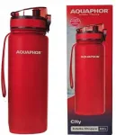 Aquaphor City 0,5 l punane veepudel filtriga