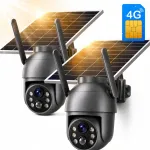 V&auml;lise 8MP p&ouml;&ouml;ratav GSM 4G LTE kaamera SIM, LED, IR ja AI liikumise tuvastusega