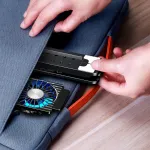 Kokkupandav s&uuml;learvutihoidik nelja ventilaatoriga