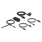 USB 3.2 &uuml;hendusjaam 2x DisplayPort 4K, RJ45 ja heliliidestega
