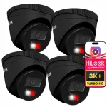IP videoamera 6MP, 4x suum IPC-T260HA-LU, must, Hybrid Light, PoE, HiLook by Hikvision