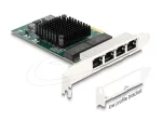 Delock 88207 v&otilde;rgukaart, PCI Express x1, 4x RJ45, Gigabit LAN