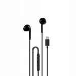 Juhtmega Dudao X3C USB-C k&otilde;rvaklapid, mustad