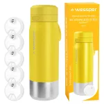 Roostevaba terase joogipudel Wesper B2 Actitex filtriga, 0,7 l, viis filtrit