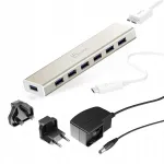 USB-C hub j5create JCH377, 7 porti, EU/UK