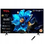 TCL 75" QLED 4K Ultra HD Google TV ja Dolbyga teler