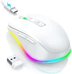 Juhtmevaba hiir SEENDA, 2,4 GHz, USB, violetse-roosa