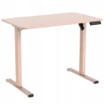 Elektriliselt reguleeritav kirjutuslaud 120x60, 2 mootorit, Spacetronik, roosa