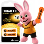 Kuuldeaparaadi patareid DURACELL 13 PR, 6 tk