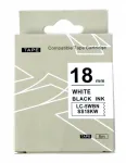 Iseliimuv riba Epson LK-5WBN, 18 mm, valge musta tr&uuml;kiga, SS18KW