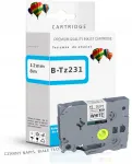 Kleepuv lint Brother tzE231, &uuml;hilduv H107, H110, E550W, PT-D210, PT1200 printeritega