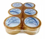 Pakketeip SMART 48 mm x 60 m, kummist, l&auml;bipaistev, 6 tk